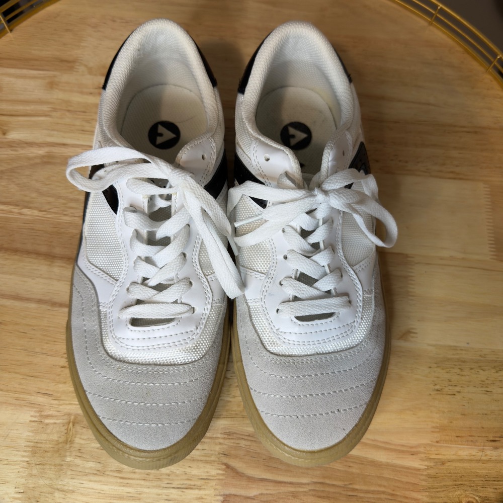 Airwalk Mens Magrip J‎ Skate Shoes White Grey Gum Sole Size 8.5
